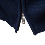 Nordic Pattern Zip Knit Sweater