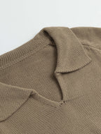 Chunky Knit Polo Jumper