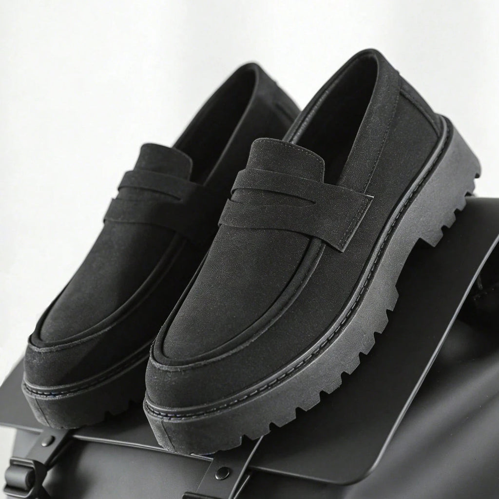 Men's Platform Sole Slip-On Loafers