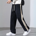 Waffle Corduroy Side Stripe Joggers