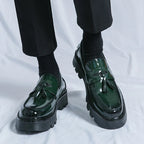 Tassel Loafers on Platform Sole