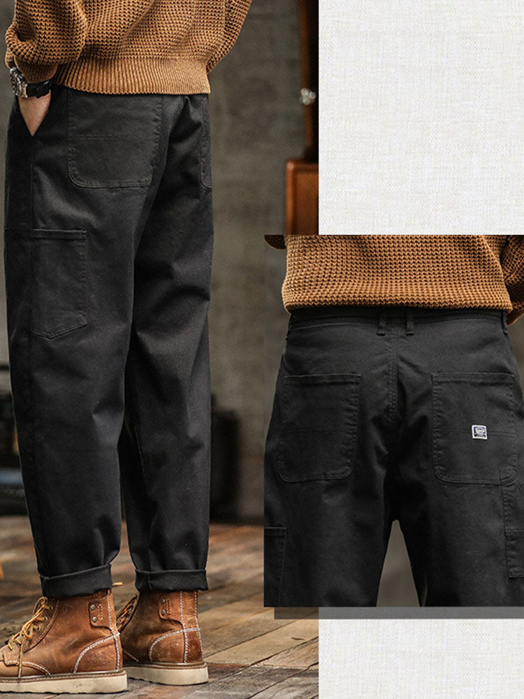 Cotton Utility Cargo Trousers