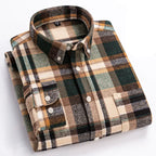 Men's Brushed Cotton Flannel Shirt