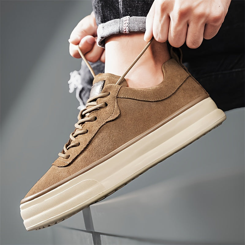 Premium Suede Leather Low Sneakers