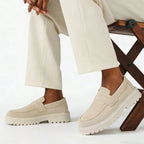 Men's Platform Sole Slip-On Loafers