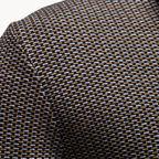 Textured Cotton Blend Zip-Neck Jumper