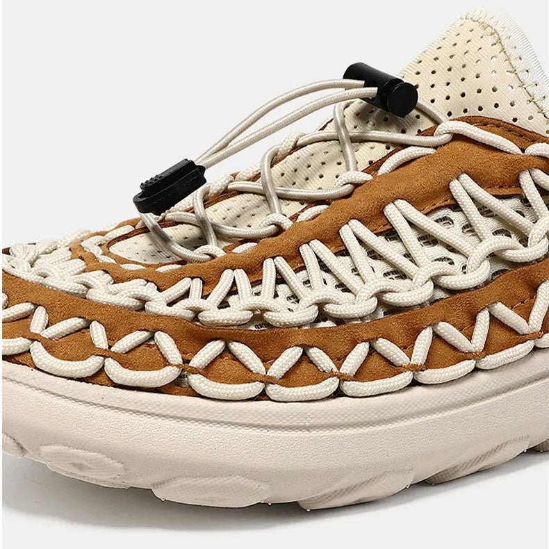 Woven Nylon Comfort Sandals