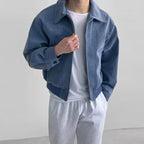 Faux Suede Casual Jacket