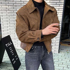 Faux Suede Casual Jacket