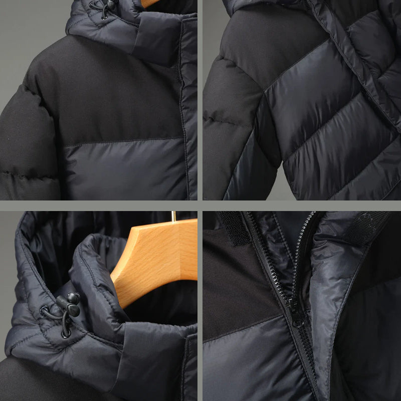 Two-Tone Insulated Puffer Jacket