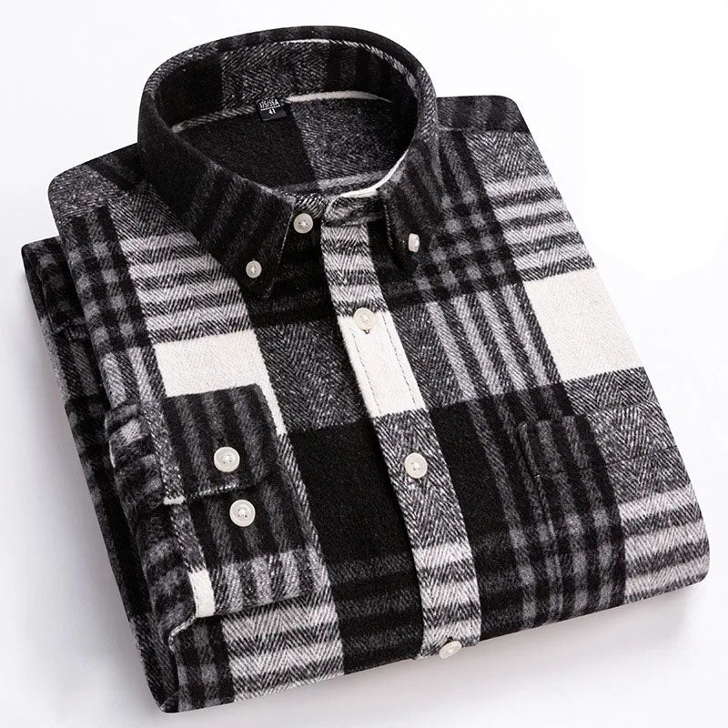 Men's Brushed Cotton Flannel Shirt