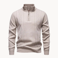 Cable Front Quarter-Zip Jumper