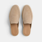 Slip-On Suede Mules - Secranzo