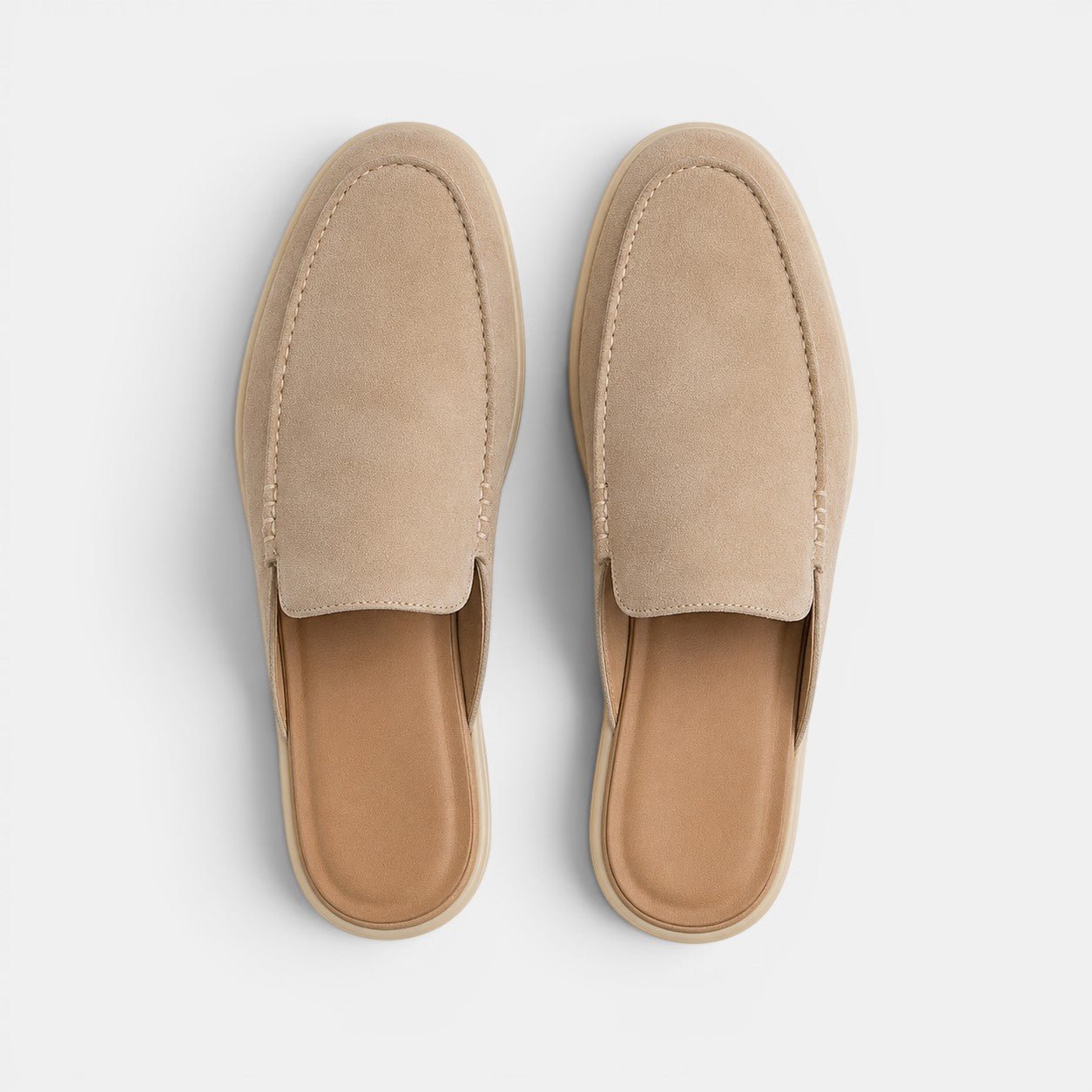 Slip-On Suede Mules - Secranzo