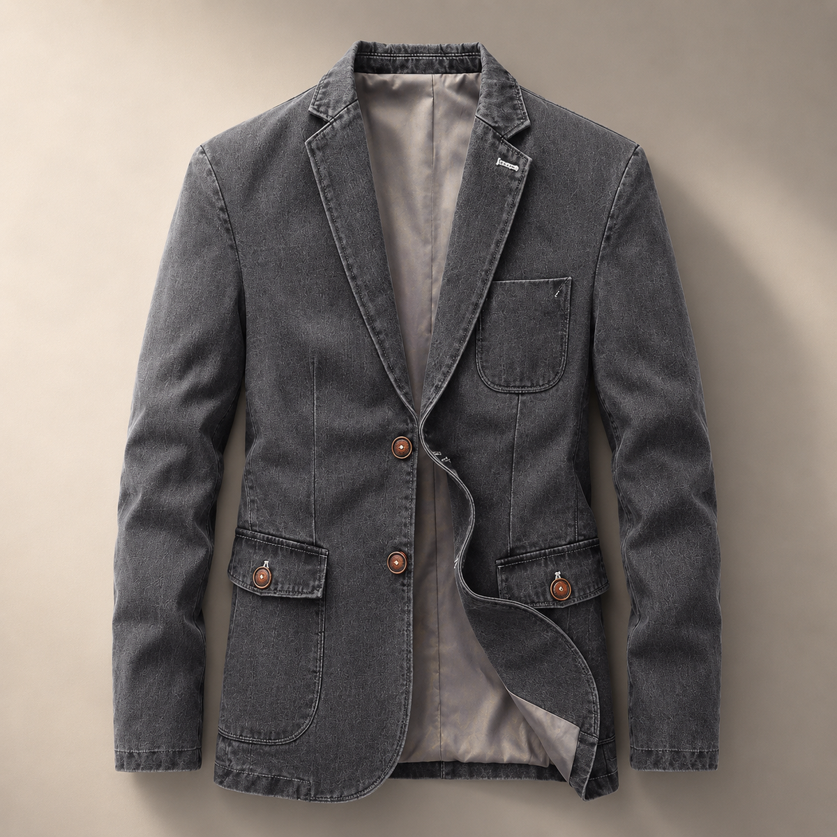 Tailored Denim Blazer