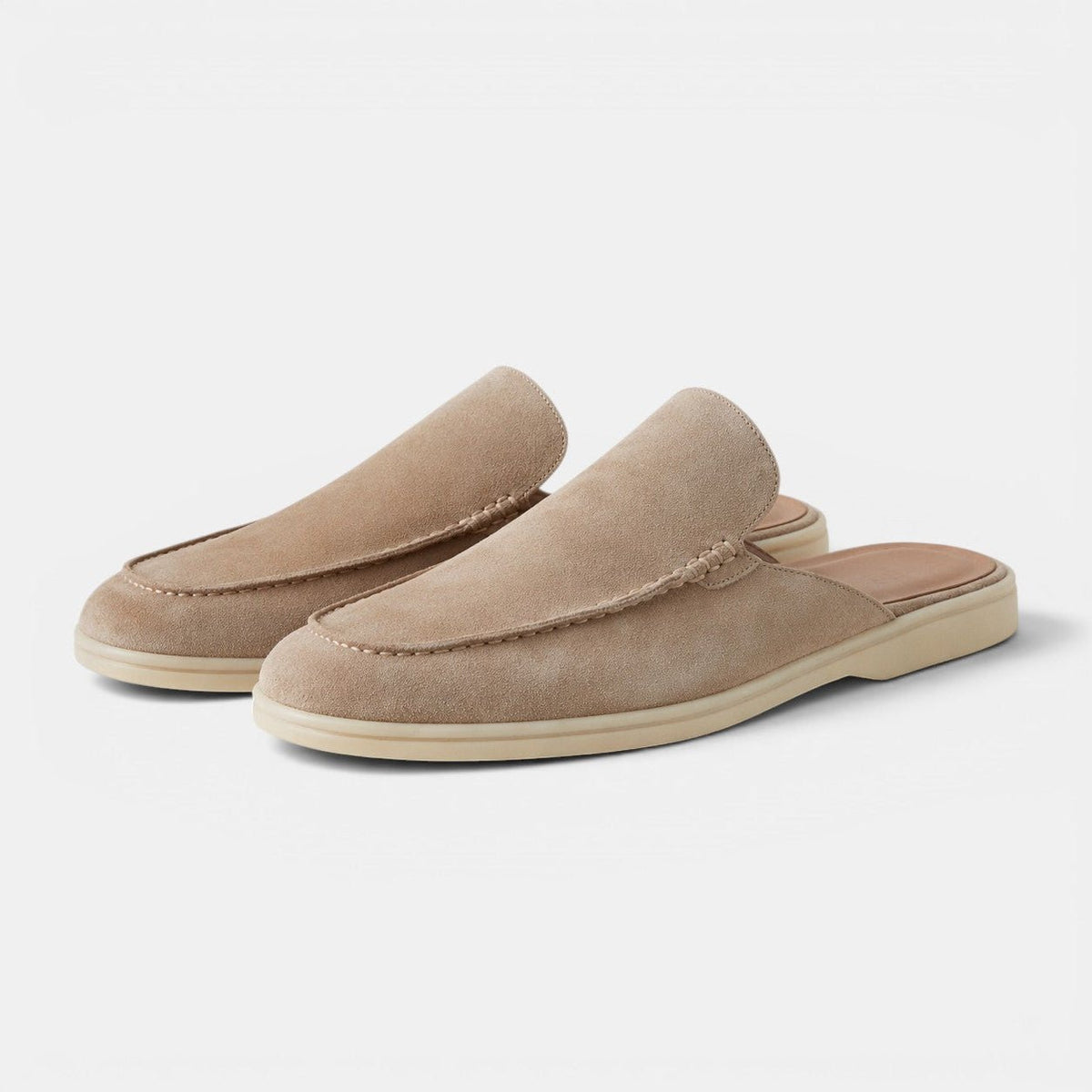 Slip-On Suede Mules - Secranzo