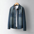 Washed Denim Workwear Overshirt