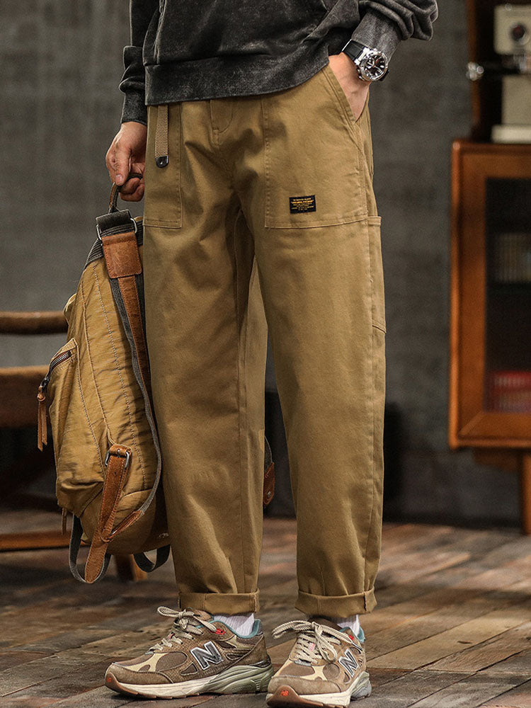 Cotton Utility Cargo Trousers