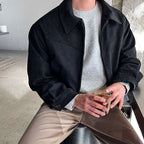 Faux Suede Casual Jacket