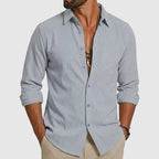 Long Sleeve Cotton Button-Up Shirt