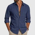 Long Sleeve Cotton Button-Up Shirt