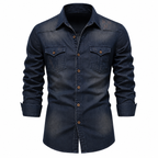 Tailored Cotton Denim Shirt