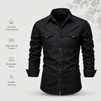 Tailored Cotton Denim Shirt
