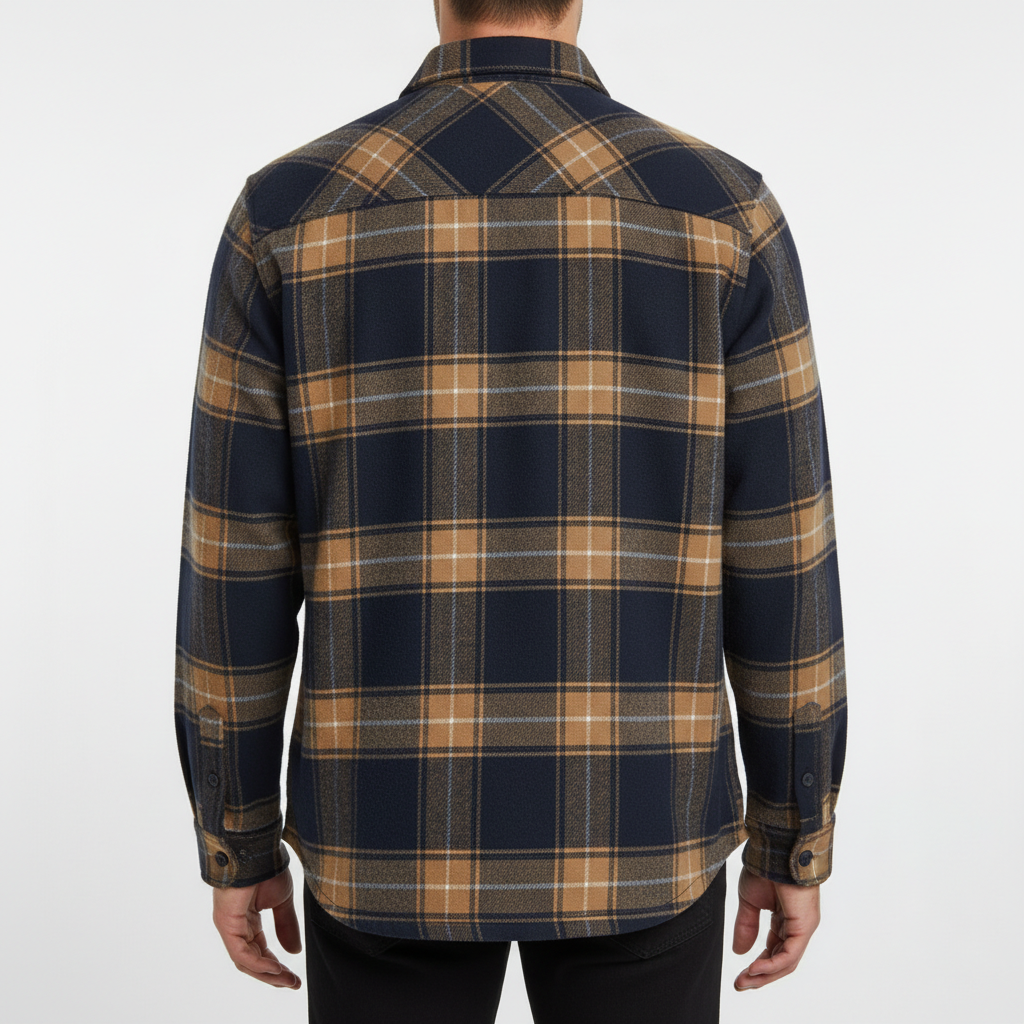 Men's Brushed Cotton Flannel Shirt