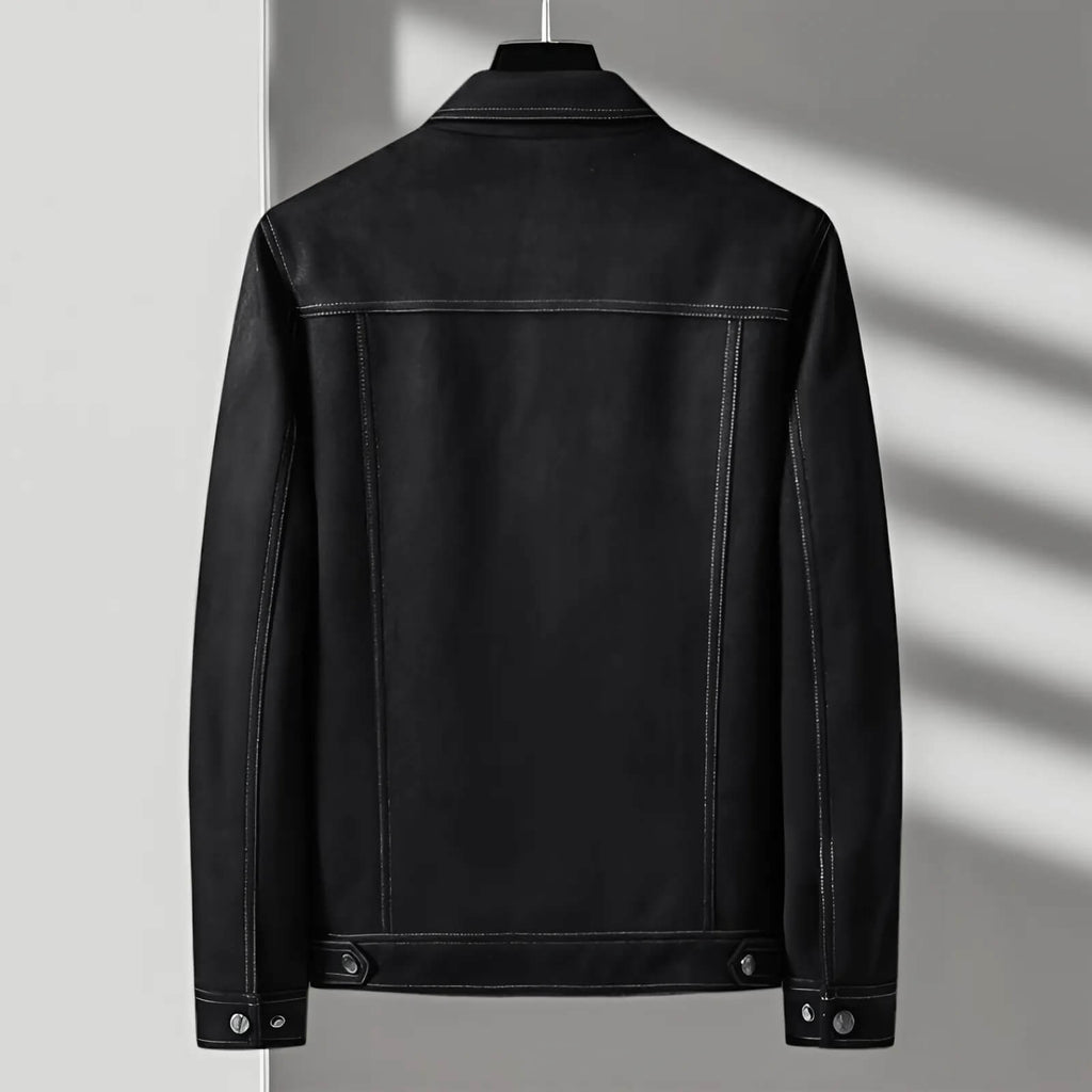Tailored Retro Suede Jacket