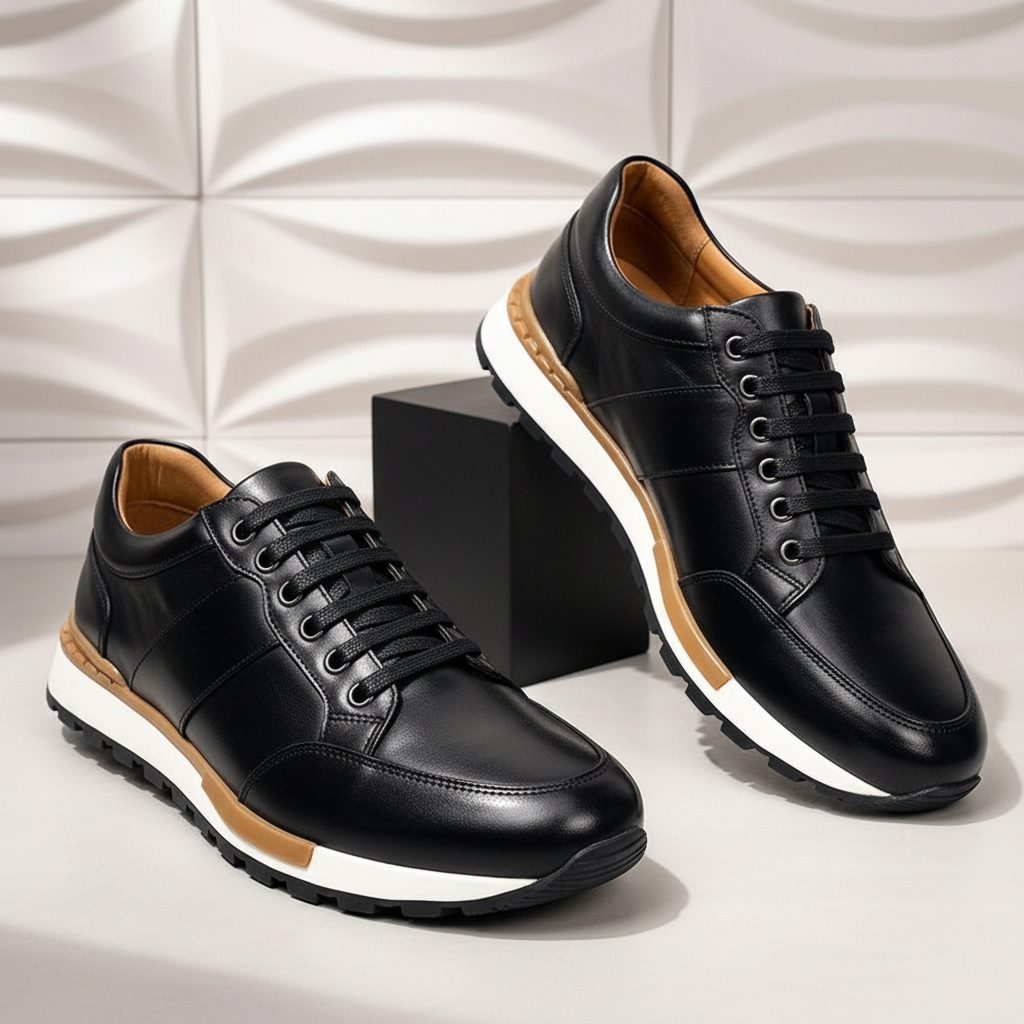 Full-Grain Leather Sneakers
