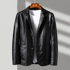 Tailored Italian Faux Leather Biker