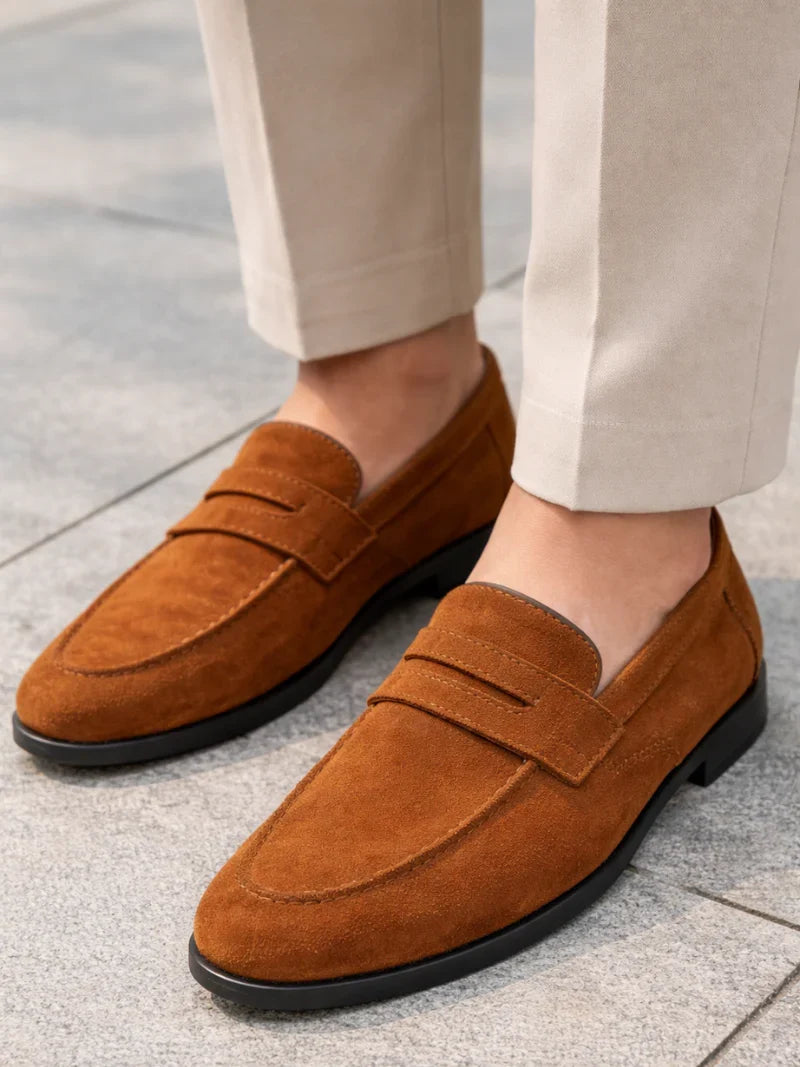 Men's Suede Look Driving Loafers