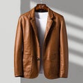 Tailored Italian Faux Leather Biker