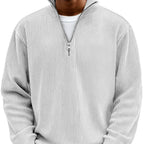 Shape-Keeping Full-Zip Knit Jumper