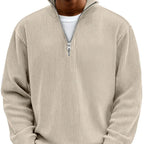 Shape-Keeping Full-Zip Knit Jumper