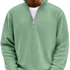 Shape-Keeping Full-Zip Knit Jumper