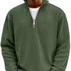 Shape-Keeping Full-Zip Knit Jumper