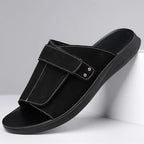 Studded Suede Pool Slides