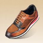 Retro Cowhide Leather Sneakers