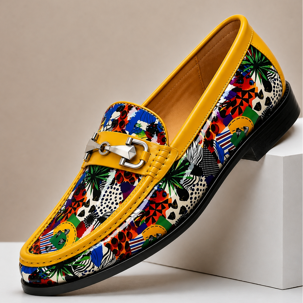Braided Leather Polished Loafer