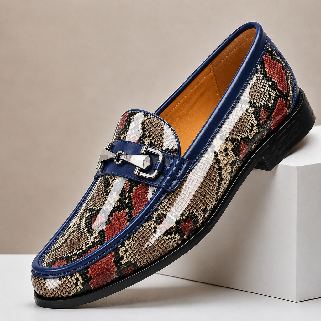 Braided Leather Polished Loafer