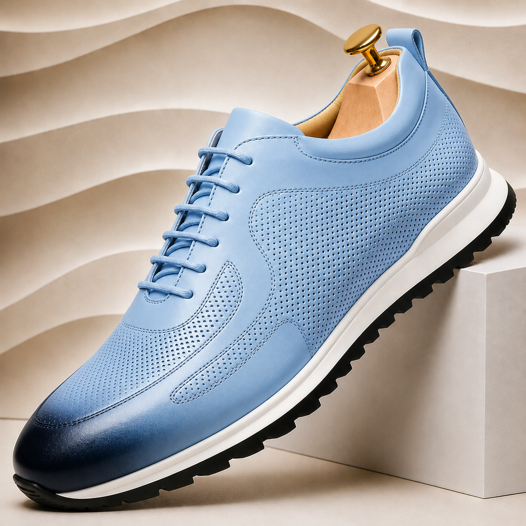 Cowhide Leather Comfort Sneakers