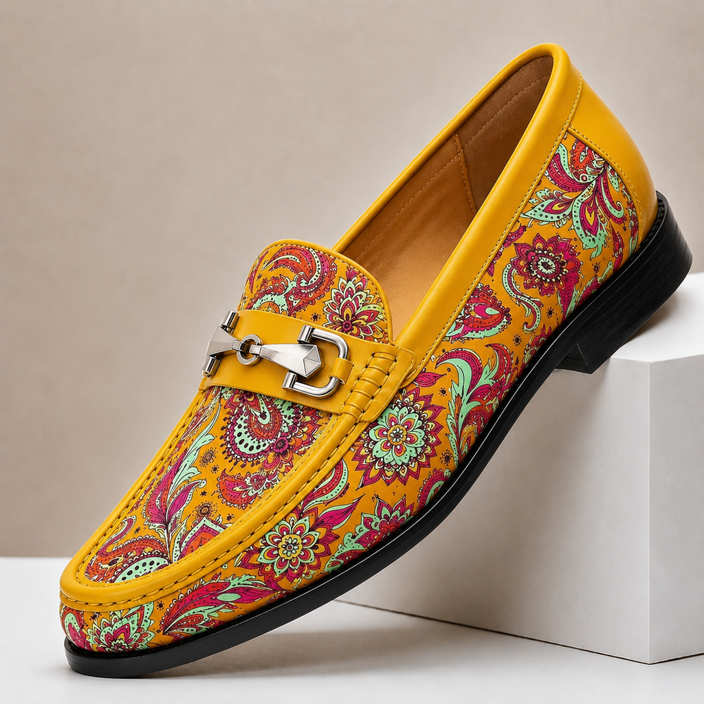 Braided Leather Polished Loafer