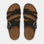 Braided Strap Leather Sandals