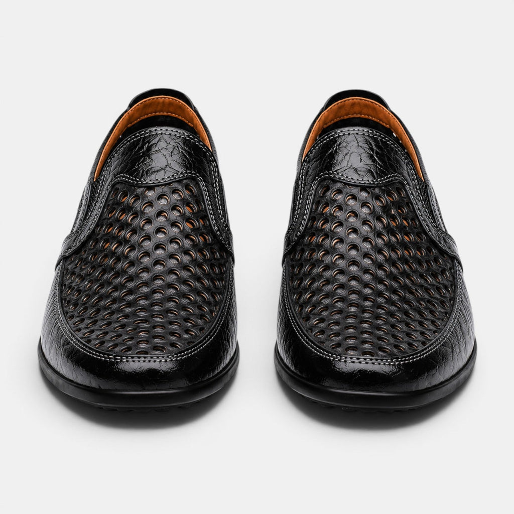 Perforated Leather Loafers