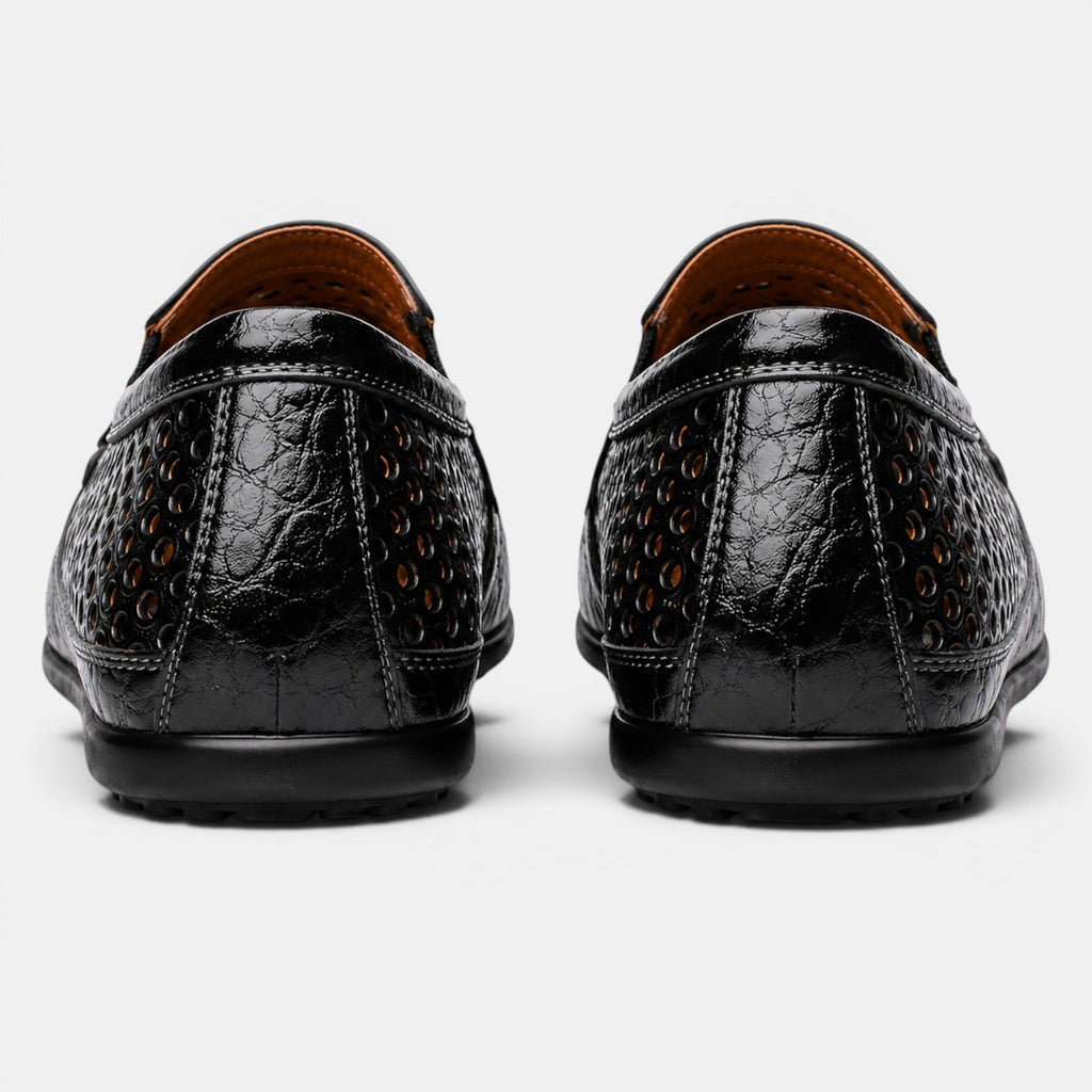 Perforated Leather Loafers