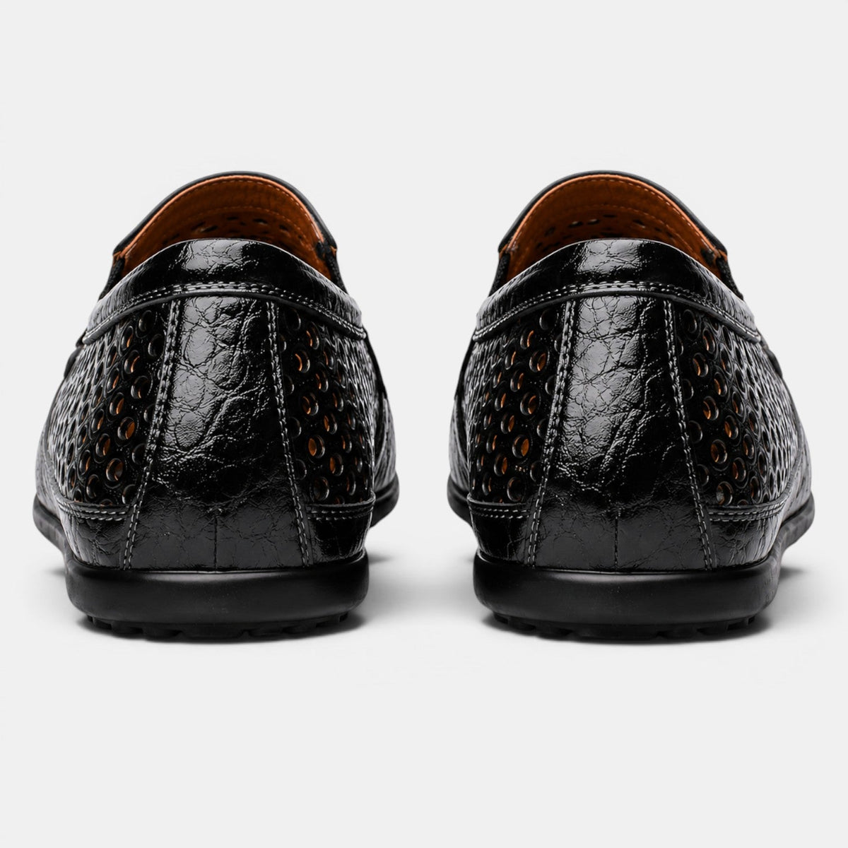 Perforated Leather Loafers