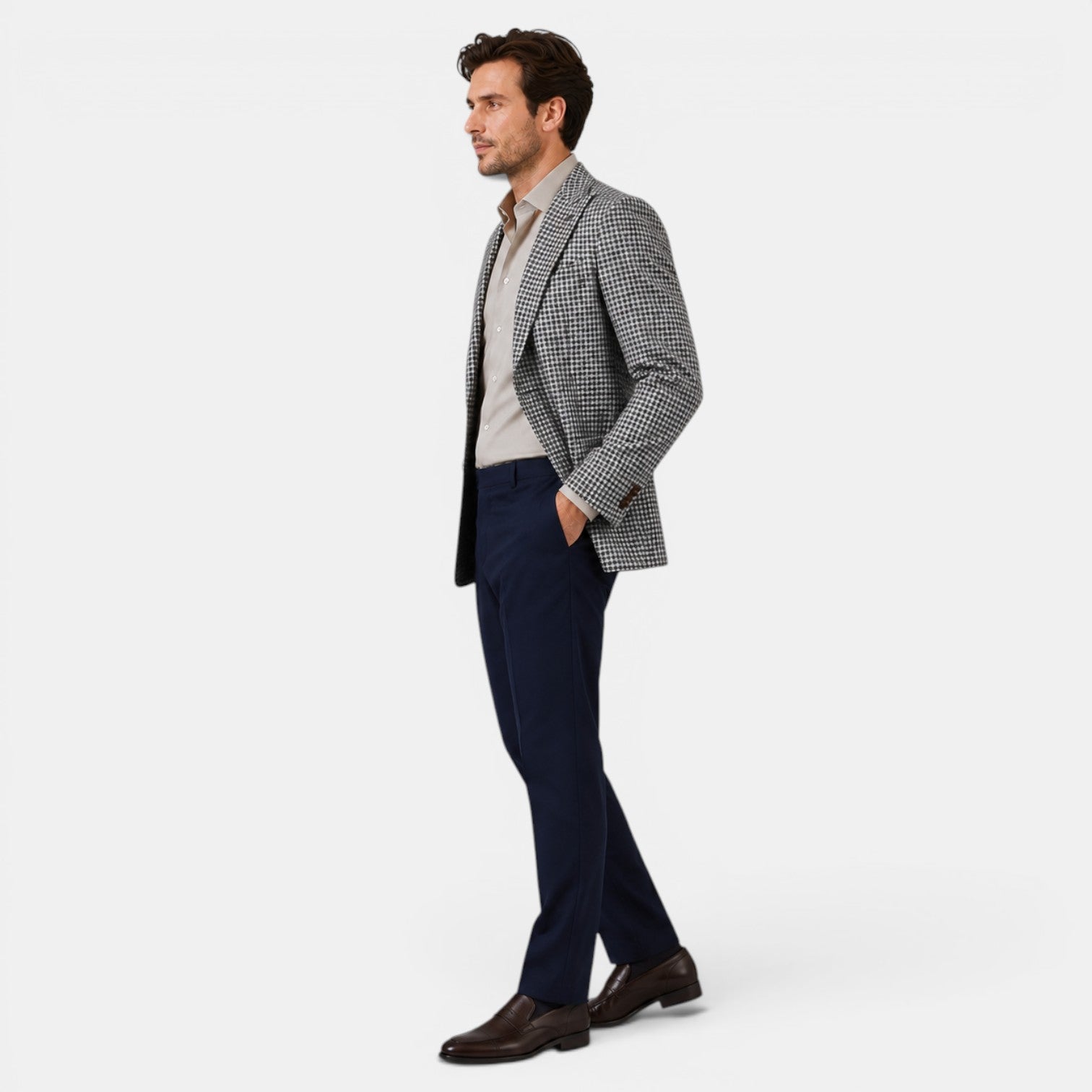 Patterned Tailored Blazer