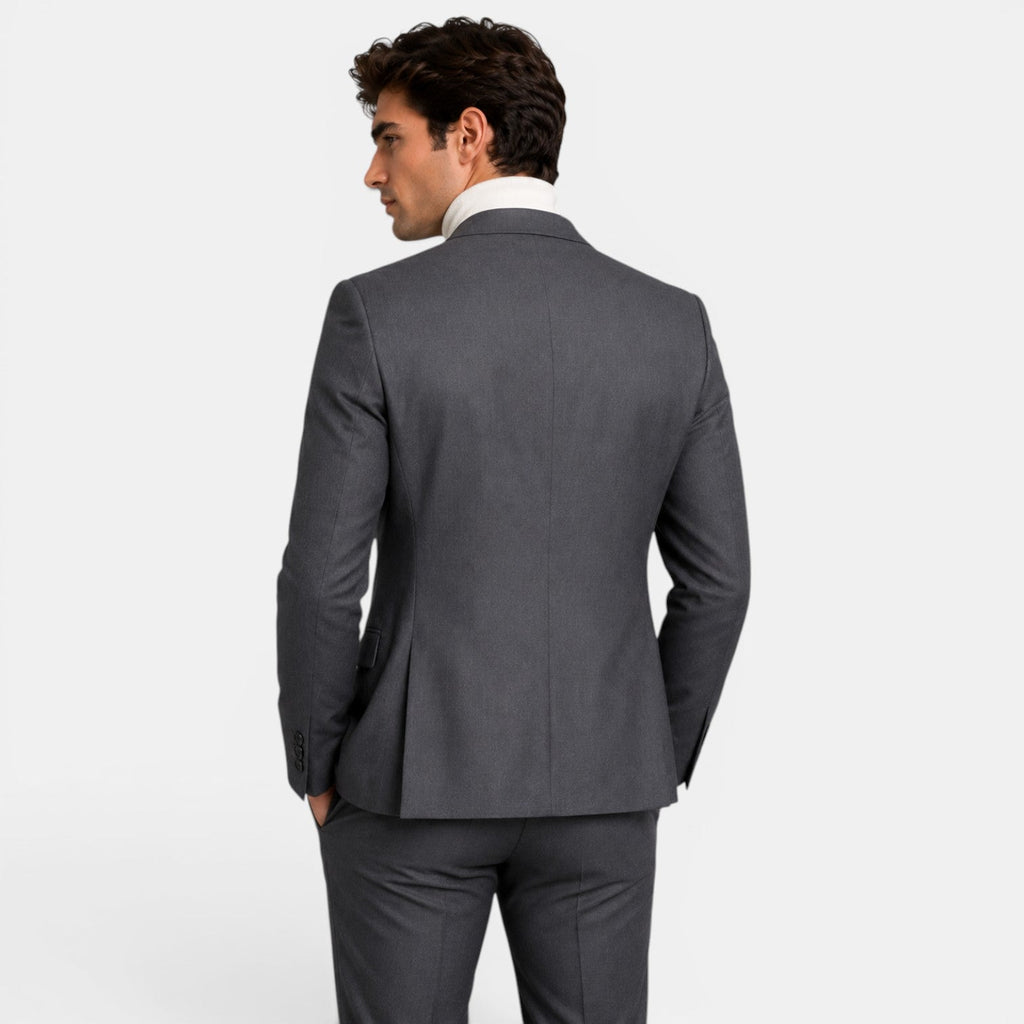 Tailored Business Blazer Cotton Linen Blend - Secranzo