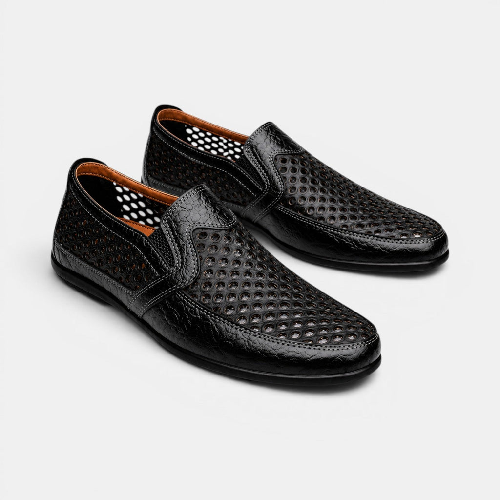 Perforated Leather Loafers